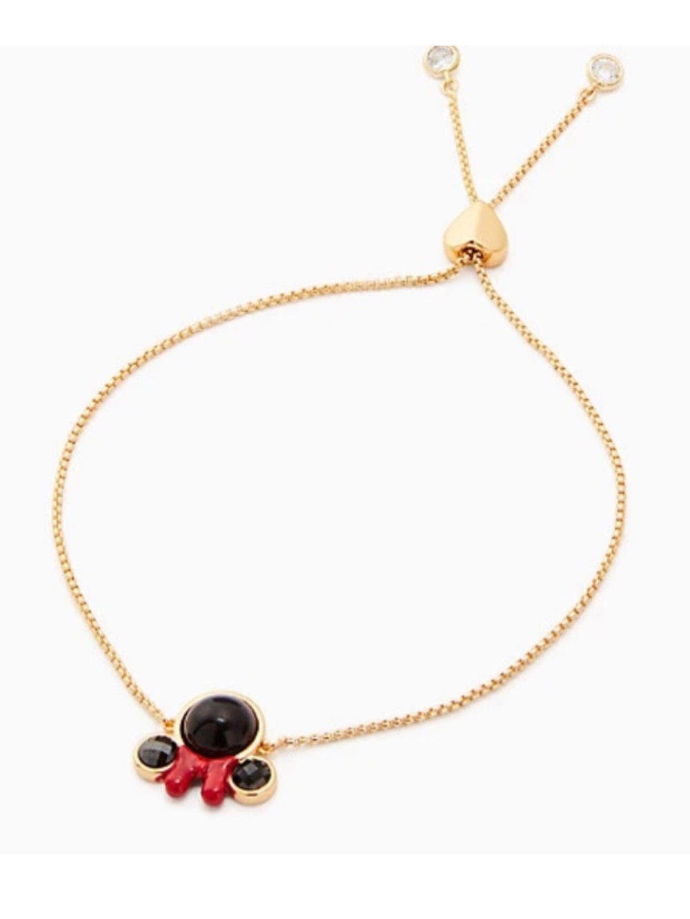 Kate Spade Disney Minnie Mouse Adjustable Gold bracelet